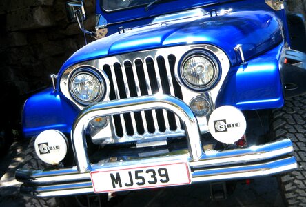 Blue the vehicle reflector