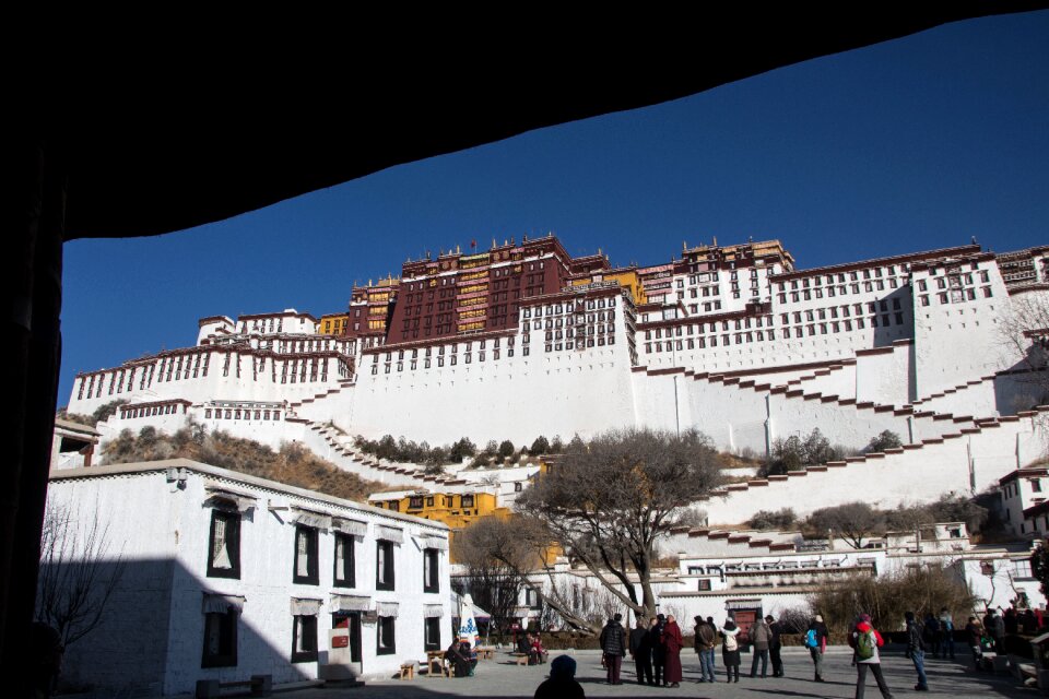 Potala palace monastery buddhist photo