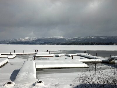 Snow season landscape