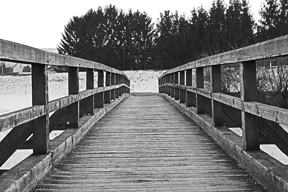 Transition crossing black and white