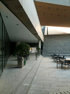 Square smoking area ladder