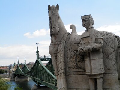 Liberty bridge budapest hungary photo