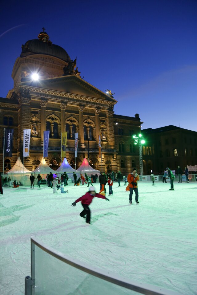 Bundeshaus ice rink switzerland