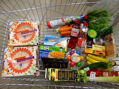 Shopping shopping cart food
