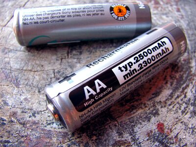 Battery energy aa batteries