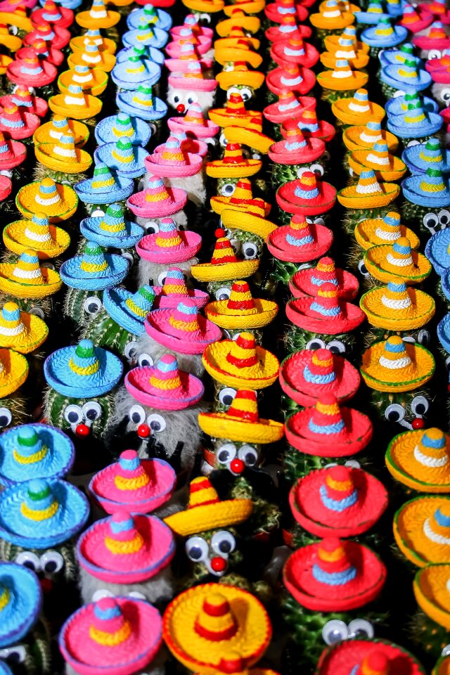 Colorful color sombrero