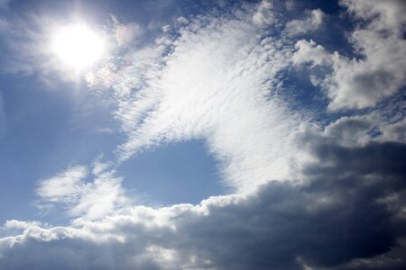 Clouds clear heaven
