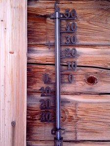 Celsius thermometer frost photo