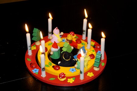 Candles lights greeting