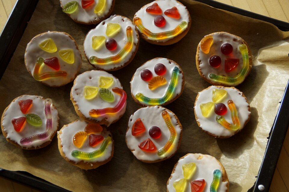 Clowngesichter faces small cakes