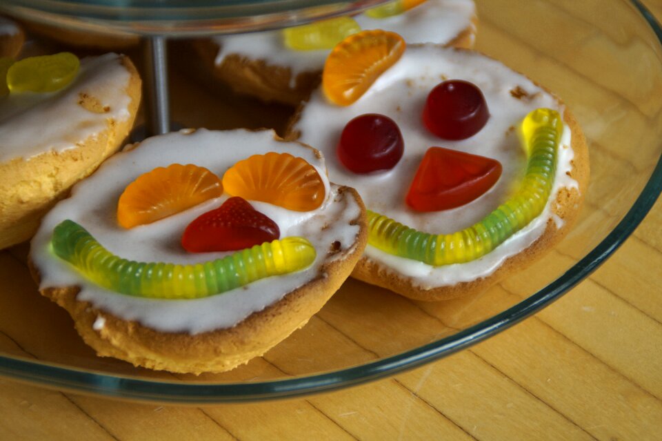Clown face face small cakes