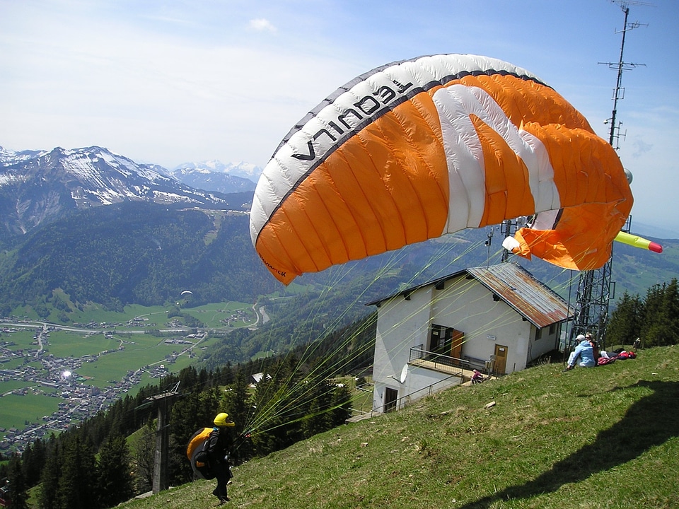 Paragliding wind wind sock