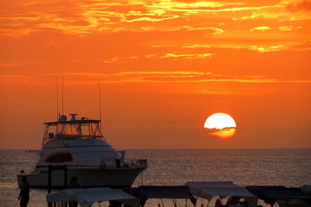 Yachts sunset sun photo
