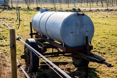Tank wagon agriculture pasture photo