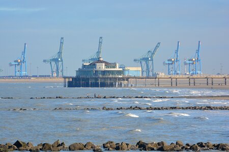 Breakwater belgian pier zeebrugge