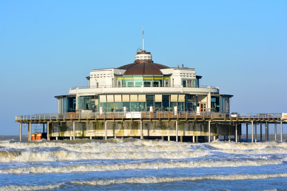 Blankenberge sea belgian pier