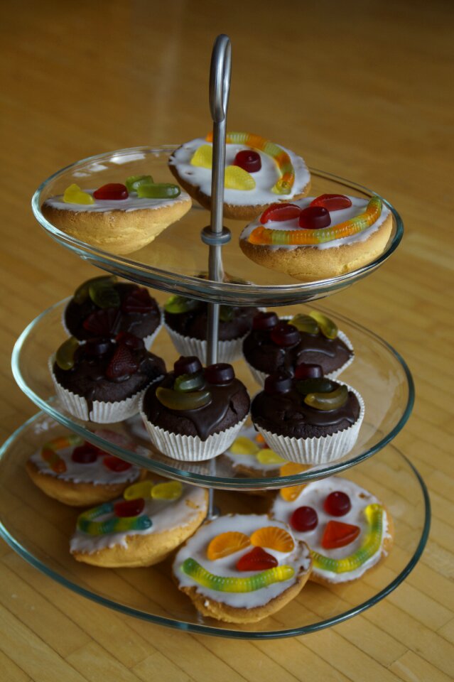 Clown face face small cakes