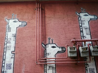 Drawing row palace east graffiti