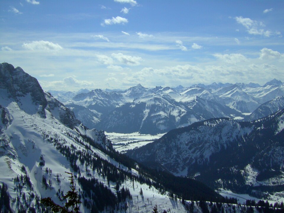 Alpine alpenblick distant view