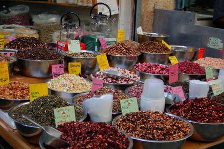 Israel market spices photo