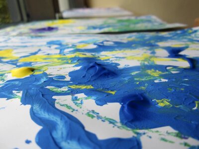 Paint blue image