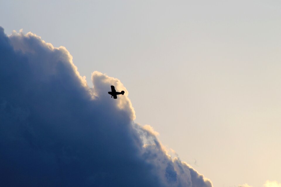Thunderclouds airplane aviation