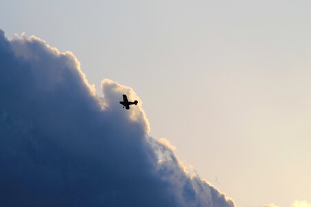 Thunderclouds airplane aviation