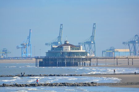 Breakwater belgian pier zeebrugge