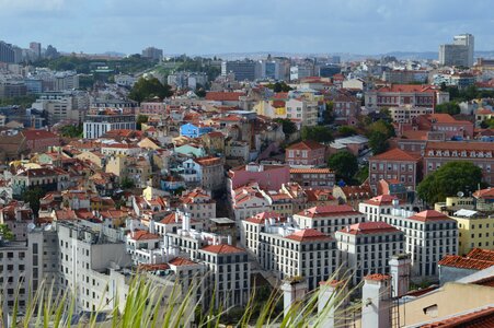 Houses portugal city ​​view photo