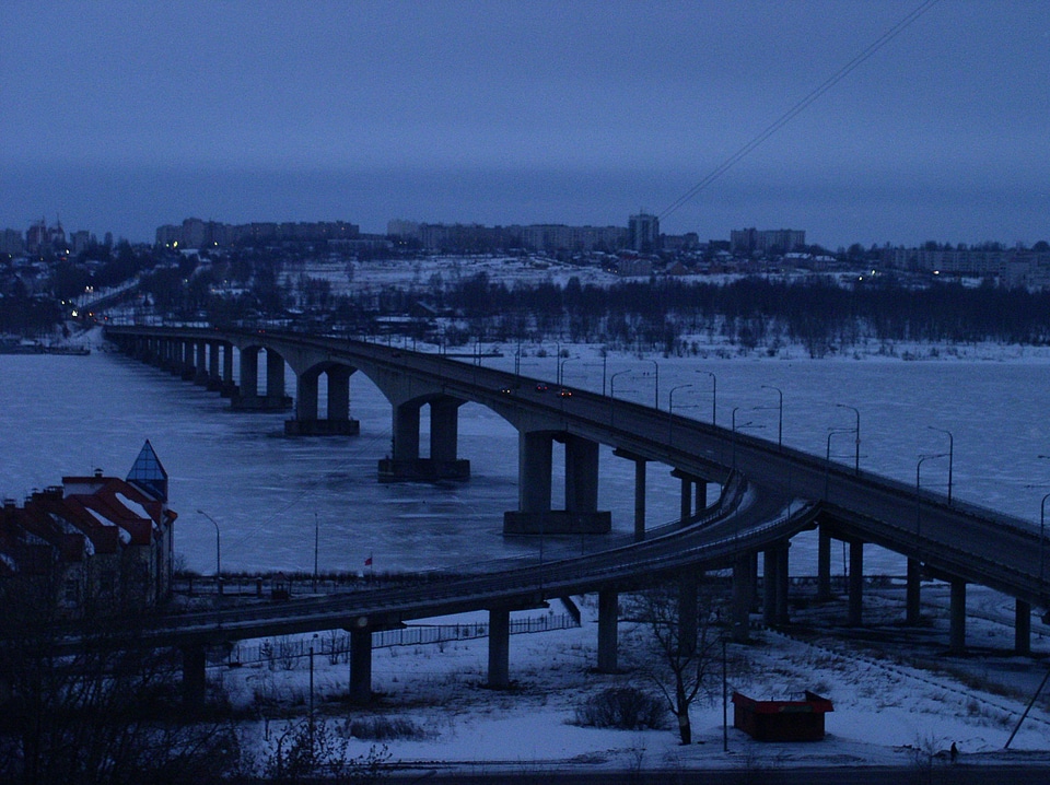 Russia landscape river