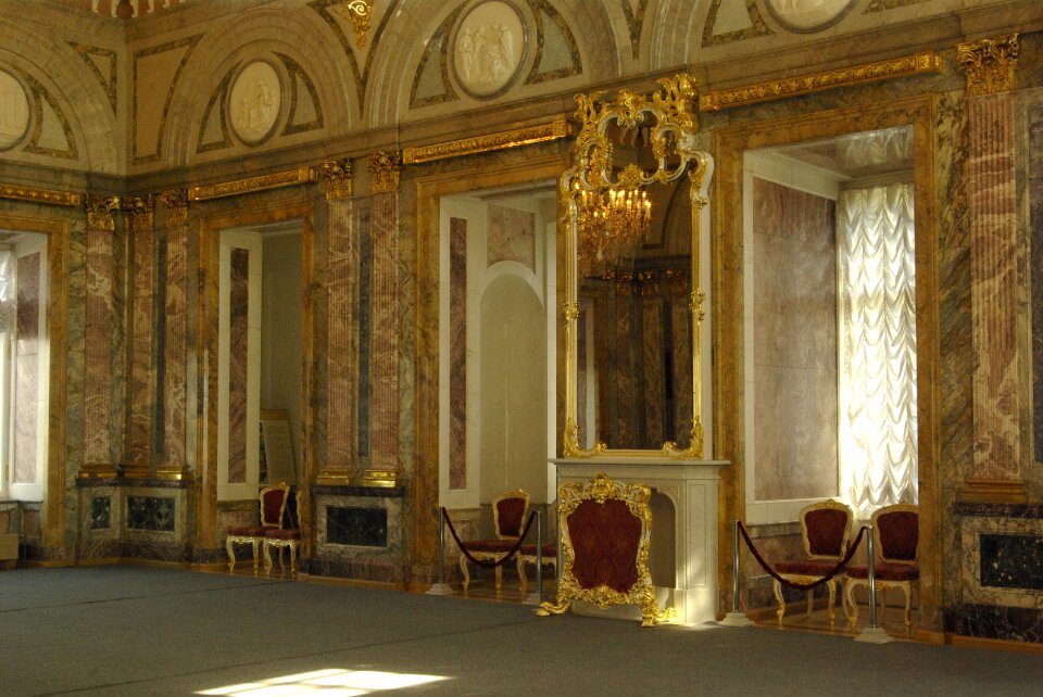 Museum of the marble palace marble hall st petersburg russia