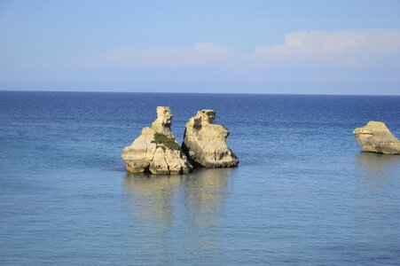 Sea two rocks salento photo