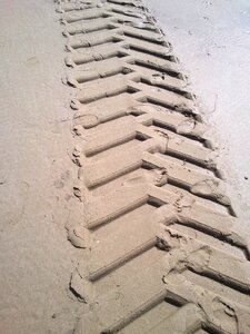 Sea tracks in the sand holland photo