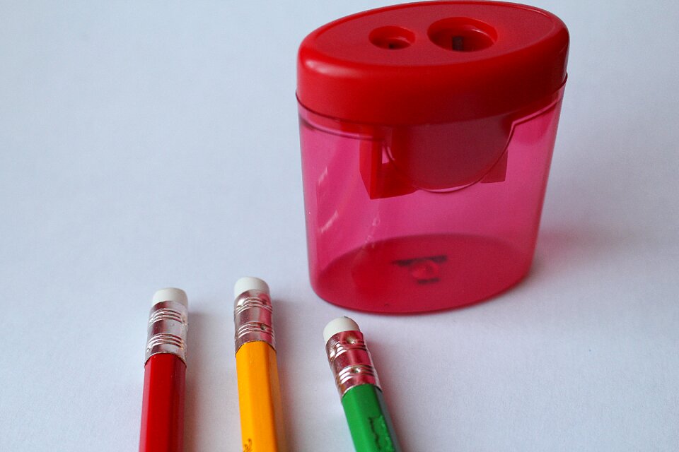 Pencils sharpener eraser
