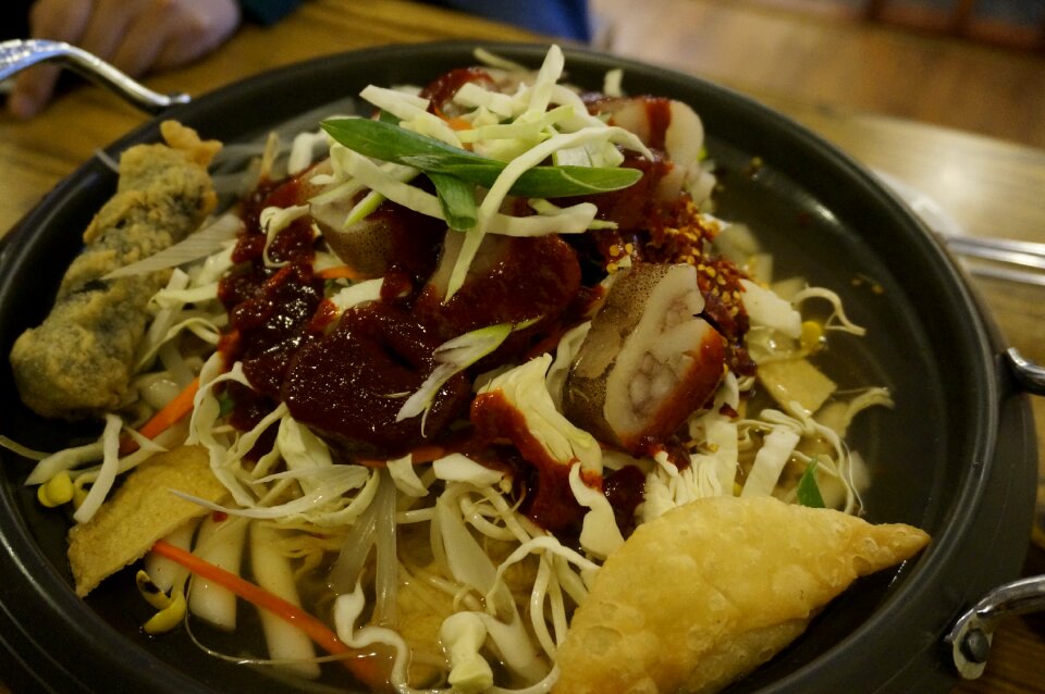 Toppokki one of the squid sukiyaki toppokki