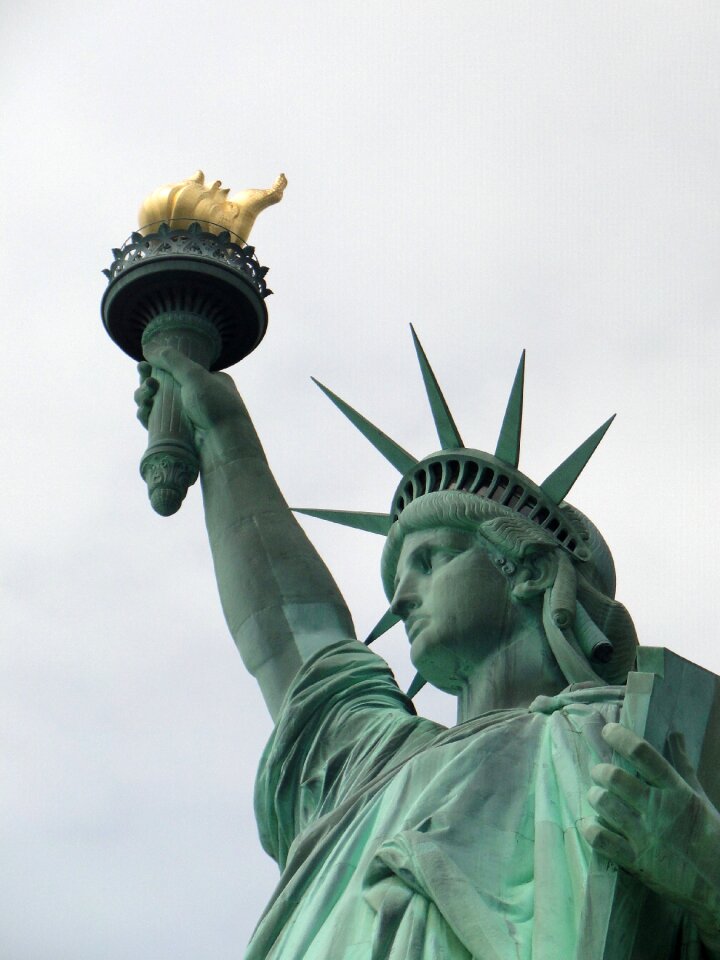 Sky statue liberty