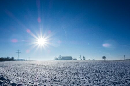 Sun blue sky