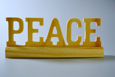 Peace background wood