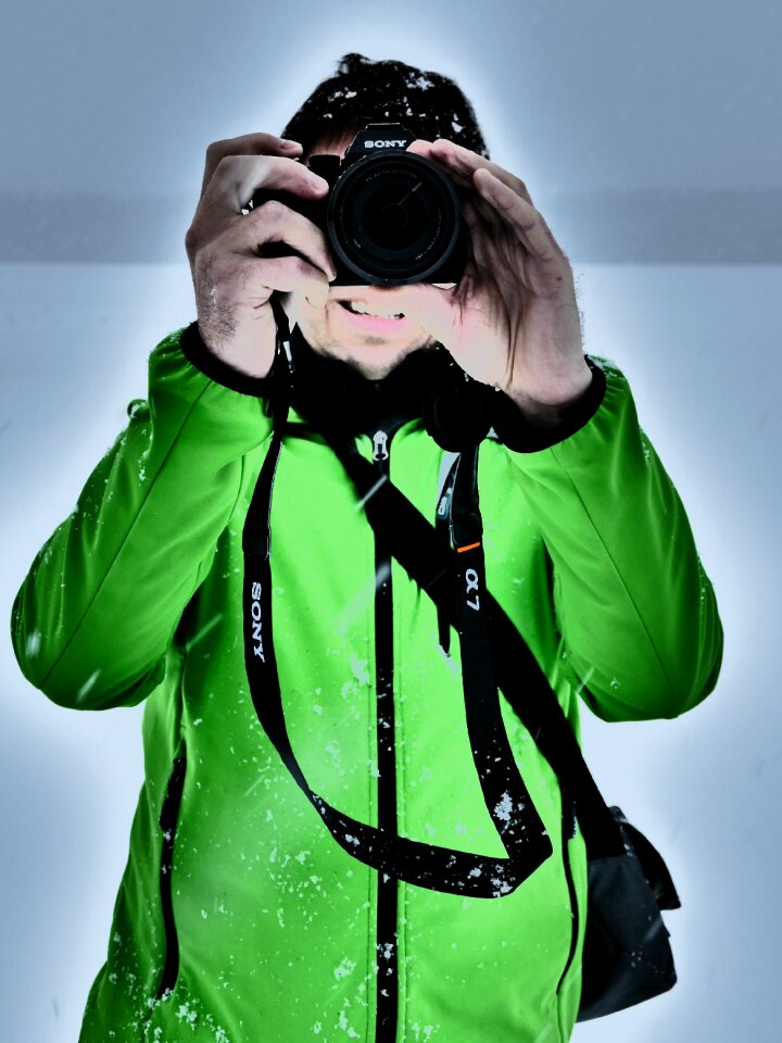 Winter jacket light green