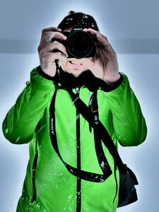Winter jacket light green