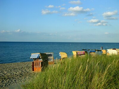 Beach sand baltic sea photo