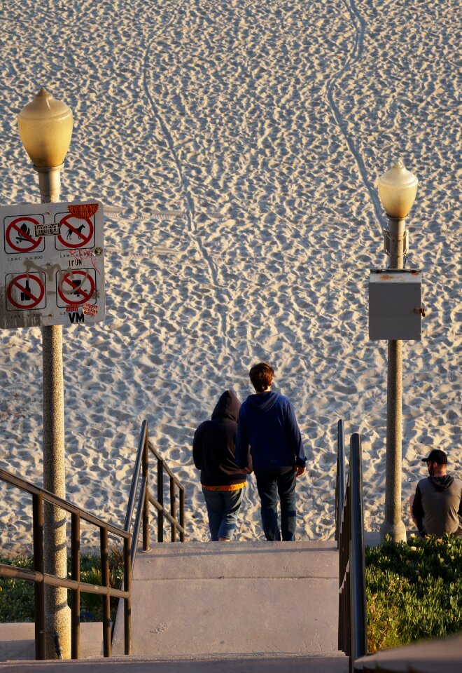 Stairs steps sand photo