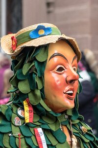 Swabian alemannic mask carved