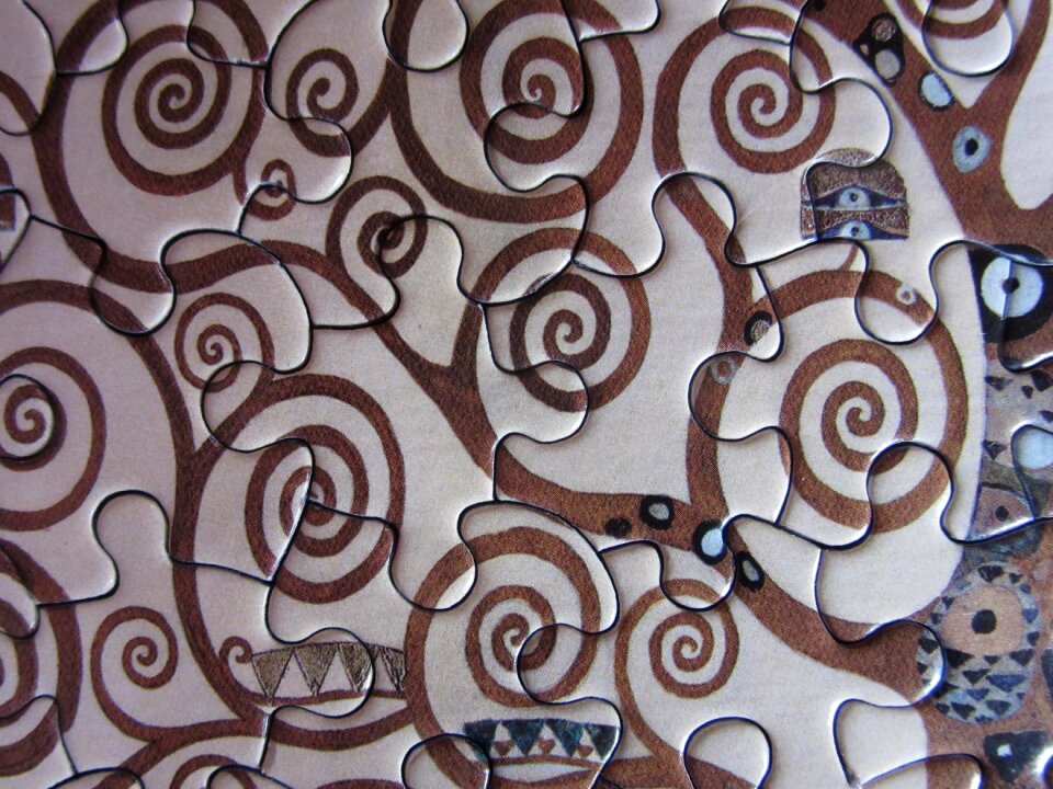 Klimt art nouveau pattern