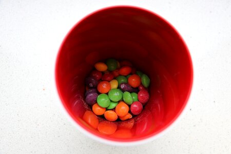 Candy colorful chocolate lentils