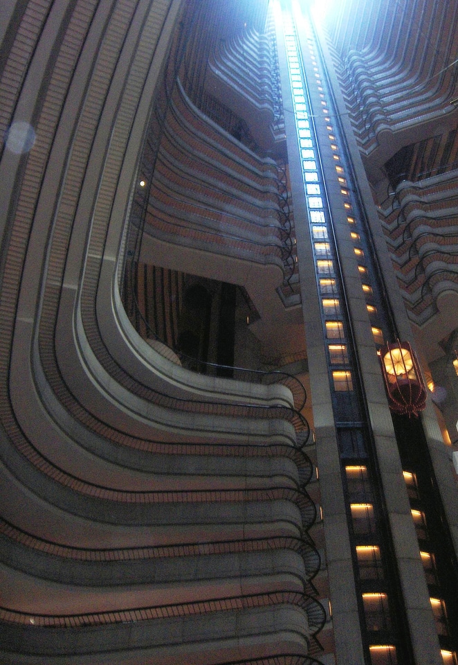 Hotel elevator interior photo
