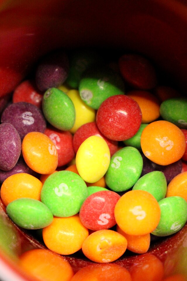 Candy colorful chocolate lentils