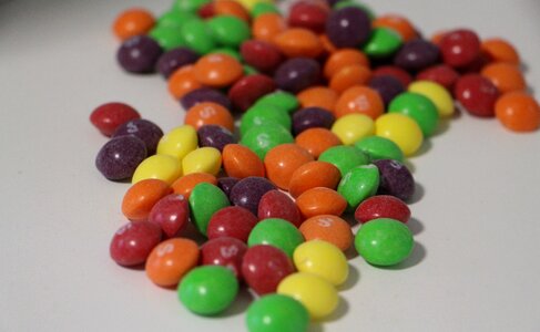 Candy colorful chocolate lentils