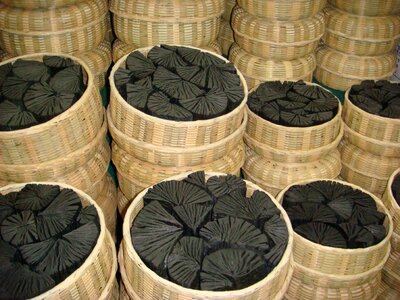 Charcoal charcoal basket Free photos