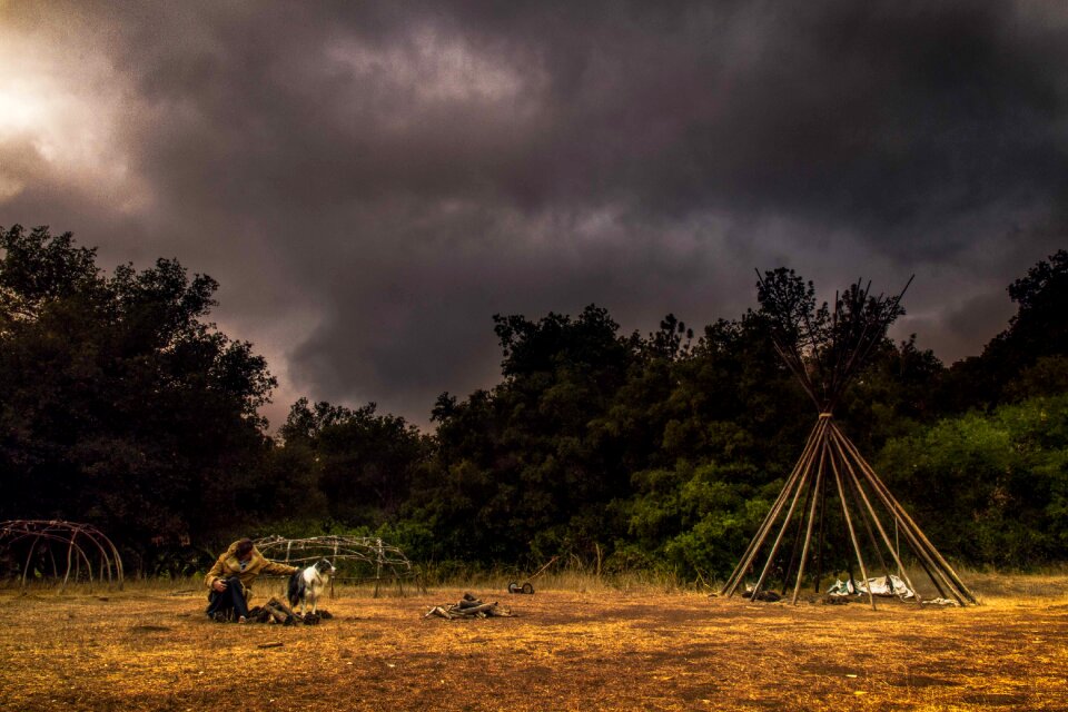 Encampment cloudscape dark